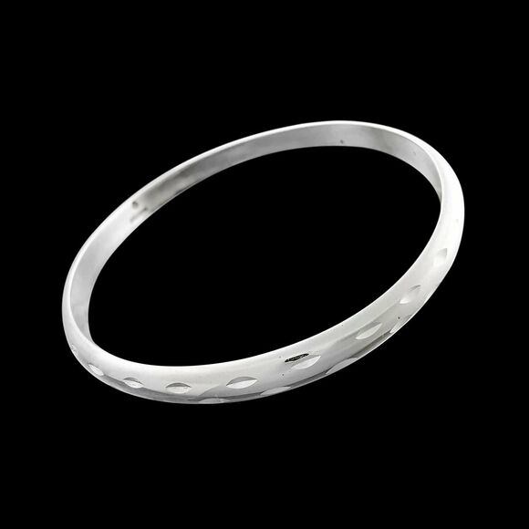 925 Sterling Silver Bracelet, 8 inch Bangle Bracelet, Wristlet, Armband,...